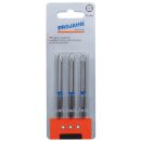 1/4" markierter Bit Pozidriv Nr 3 3er Pack L75 mm...