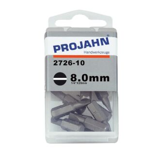 1/4" Bit Schlitz 8,0 x 1,6 mm 10er Pack L25 mm Verkauf