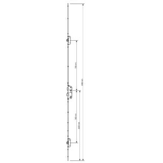 GU Secury Automatic Mehrfachverriegelung SF2, Dorn 40/92/24/8