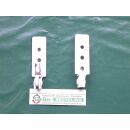 Ecklager 78 x 21,5mm, Zapfen 19 x 8 mm, flach, 3 Schraublöcher, weiß, SchrankP288/3