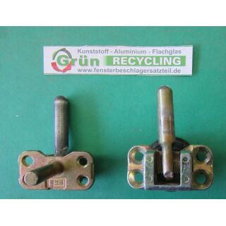 Siegenia Ecklager 40x21mm, Zapfen 30x8mm, Haltezapfen 24x7mm, gelb verzinkt, SchrankP269/3