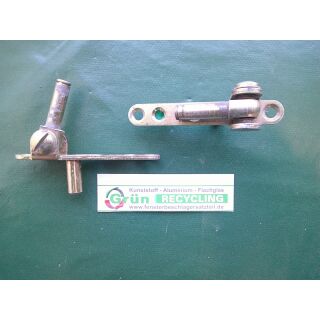 Ecklager 82 x1 9mm , gelb verzinkt, mit Haltezapfen 20mm, SchrankP295/6