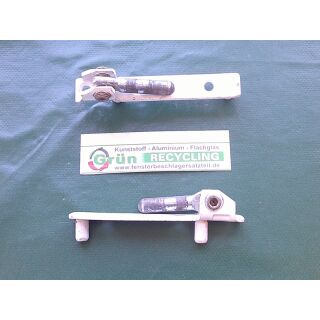SIEGENIA Ecklager Weiß 92x14mm, Zapfen 30x8mm, 2 Haltezapfen 12x7mm SchrankP290/4