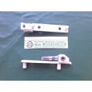 SIEGENIA Ecklager Weiß 92x14mm, Zapfen 30x8mm, 2 Haltezapfen 12x7mm SchrankP290/4