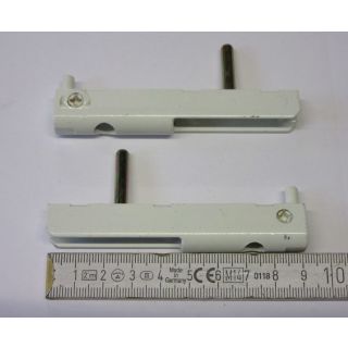 MACO Eckband W22680 G22681 W21962 g21963 92 x 11 mm, Falz 9 mm, 2 Haltezapfen 9 und 23 x 5 mm, weiß FachP2520