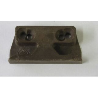 ROTO Schließblech Kunststoff 64823A1220, weiß, braun, SchrankP159/3 + FachP3012