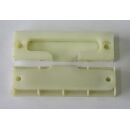 Schließblech Kunststoff 85x25x10mm weiß...
