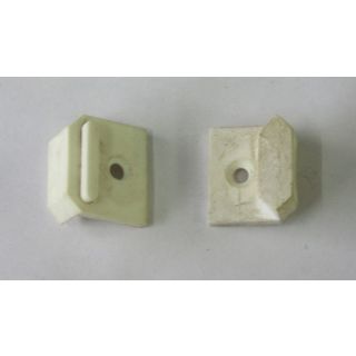 HELMITIN Schließblech  Kunststoff 25x23mm weiß oder schwarz Nachdruck FachP3253