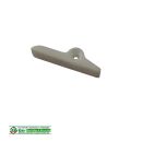 Schließblech Kunststoff 49x13x11mm weiß...