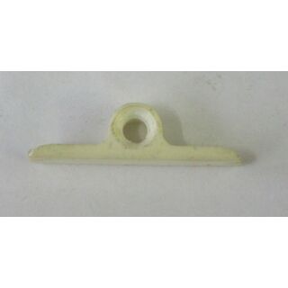 Schließblech Kunststoff 43x12x8mm weiß SchrankP389/4