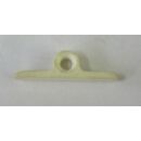 Schließblech Kunststoff 43x12x8mm weiß...