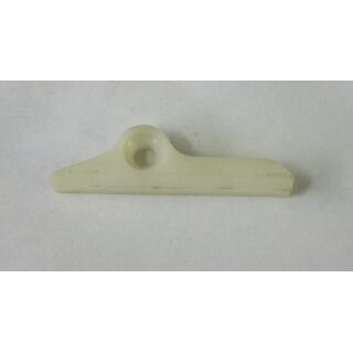 ROPLASTO Schließblech Kunststoff 48x13x7mm weiß SchrankP389/6