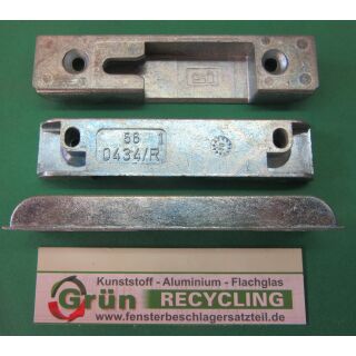 SIEGENIA Sicherheitsschließblech 0434/R für Pilzzapfen 92 x 20mm FachX1240 + SchrankP030/6