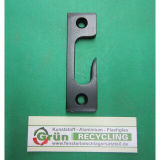 Schließblech kantig für Kantengetriebe 24x80 mm SchrankP301/6