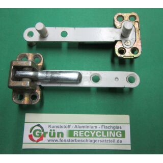 SIEGENIA Ecklager 97x13, Schraubplatte 40x21mm, 2 Haltezapfen 12  x 7mm , Zapfen 30 x 8mm