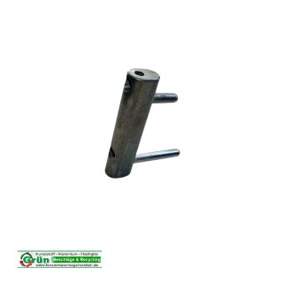 SIEGENIA AUBI Eckband KF46 / KF70, 69 x 12 mm, 2 Haltezapfen 17 und 37 x 6 mm, FachVR4/010