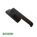 WSS Schlechtendahl Fenstergriff 84 mm Lochabstand - 24mm Gabelvorstand braun HB12/123