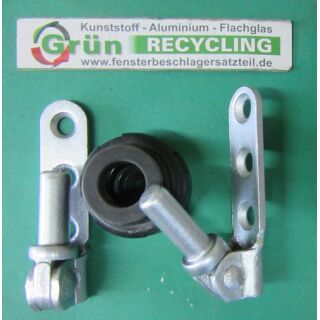 Ecklager silber, 61 x14 mm, Zapfen 20 x 8 mm SchrankP294/4