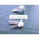 Helmitin Ecklager, 63x14mm, Haltezapfen 8x18mm, Zapfen 8x32mm Weiß SchrankP293/7