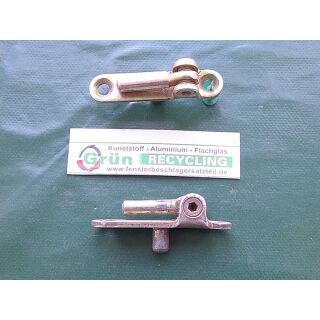 Ecklager 65x15mm, Zapfen 25x7mm, Haltezapfen 12x8mm, gelb verzinkt, SchrankP288/6