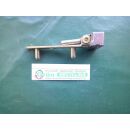 Ecklager, 101 x12 mm, unten breite 31 mm, 2 Haltezapfen 14 x 7 mm. Zapfen 25 x 7 mm , gelb verzinkt, FachVR4/100