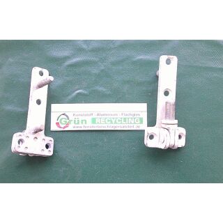 WEIDTMANN * Ecklager, 78 x 15 mm unten breite 35 mm, 2 Haltezapfen 19 + 10 x 6 mm, Zapfen 20 x 8 mm, weiß SchrankP287/1