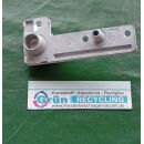 WEIDTMANN * Ecklager links 91 x 22 mm unten breite 38,5 mm, 2 Haltezapfen 11 x 8 + 16 mm, weiß, SchrankP287/8