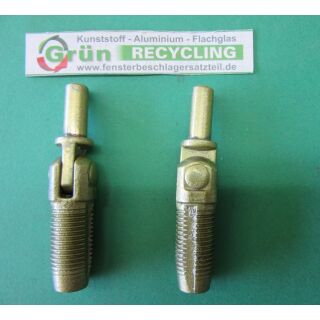 Ecklager, 46 x 15 mm, Haltezapfen zum Einschrauben 29 x 14 mm, Zapfen 19 x 8 mm, SchrankP292/3