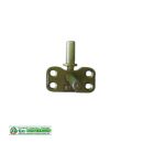 SIEGENIA Ecklager 40 x 21 mm, Haltezapfen 24 x 7mm, Zapfen 19 x 8mm gelb verzinkt SchrankP288/4