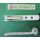 GU Ecklager 6.28742, 97x15mm, 2 Haltezapfen  5 x 6 mm, Zapfen 38 x 6mm,  weiß,