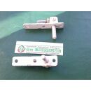 Ecklager 647-8, 75 x 15 - 17 mm ( konisch), Haltezapfen 25 x 7 mm, Zapfen 20 x 8 mm, weiß, SchrankP293/3