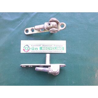 Ecklager , 82 x 12 mm, breite unten 18 mm, Haltezapfen 20 x 8 mm, Zapfen 23 x 8 mm, Gold FachVR4/091