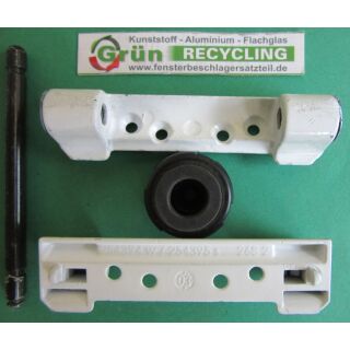 SCHÜCO Axerlager Scherenlager 254394 w, 254359 s, 91 x 24 mm, 2 Haltezapfen 3 x 5 mm , FachC23/7