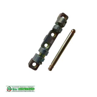 FUHR Axerlager Scherenlager 12 660 12660, 90 x 13 mm mit Nasen 14 mm, 2 Haltenasen 7 x 3 mm, Lagerstift 70 mm, RaumX768