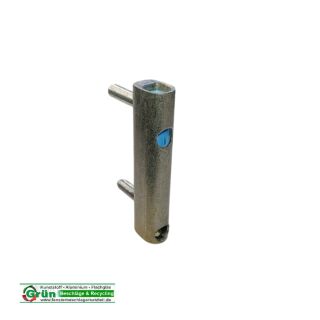 SIEGENIA-AUBI Eckband KF46 / KF70, 69 x 12 mm, 2 Haltezapfen 17 und 21 x 6 mm, SchrankP283/8