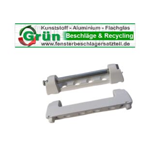 MACO Multi Matic Axerlager Scherenlager G21913 W21914, 78 x 15,5 mm, 2 Haltezapfen 7 x 3 mm, Lagerstift 72 mm, Weiß FachP5190