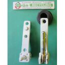 MACO Ecklager , 77 x 18 mm, 2 Haltezapfen 15 und 3 x 6...