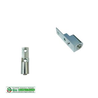 SIEGENIA ALU Nachbau- Ecklager LM3100 Ecklager mit Höhenverstellschraube 52 x15 mm unten FachVR5/310