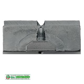 WSS Schlechtendahl Schließblech EL 43x18 mm Nachbau in hell verzinkt VR5/157