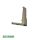 ROTO Eckband 6552155900, 655211559, 2 Haltezapfen 3 x 3 mm, 2 Schraublöcher, FachVR4/037