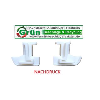 GUTMANN Endkappe für Regenschiene EK 225/012L, EK 225/012R, Paar links und rechts, weiß, NACHDRUCK Raum2R5RS/99