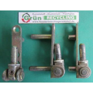 Ecklager 71 x19 mm mit 2 Haltezapfen 10 oder 30 x7 mm,
