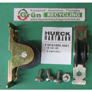 HUECK Laufrollen Laufwerk 1016100, 70 x 16 mm, Laufrad 30 mm Durchmesser, 2 Stück, FachS207/6