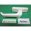 GEZE Fenstergriff, 105 x 35 mm, Lochabstand 93 oder 88mm, Schieberlänge 26 mm oder 33mm Nachbau Silber,Weiß,Braun Fach06R/1