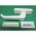 GEZE Fenstergriff, 105 x 35 mm, Lochabstand 93 oder 88mm, Schieberlänge 26 mm oder 33mm Nachbau Silber,Weiß,Braun Fach06R/1