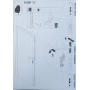 Iseo Hörmann Hauptschlosskasten Automatik selbstverriegelnd li 40mm /92 mm mit Schwenkriegel Vierkant 9mm VKW6/9