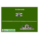 ROTO NT DK Getriebe mittig variabel | Dorn 15 | Gr 1780 | FFH 1601-2000 mm | Griffsitz 801-1000 mm | 2 E-Zapfen KR01/03