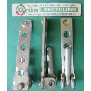 MACO Ecklager 80 x17mm, Zapfen 30x7mm Silber