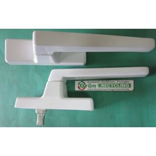 SIEGENIA LM Euroline Handhebel Griff Getriebegriff Fenstergriff gegenläufig Lochabstand 98 mm weiß Raum4SchrankA3/5