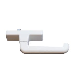 SIEGENIA LM Euroline weiss Handhebel Griff Getriebegriff Fenstergriff halbrunder Griff Lochabstand 98 mm Raum4SchrankA4/3 -